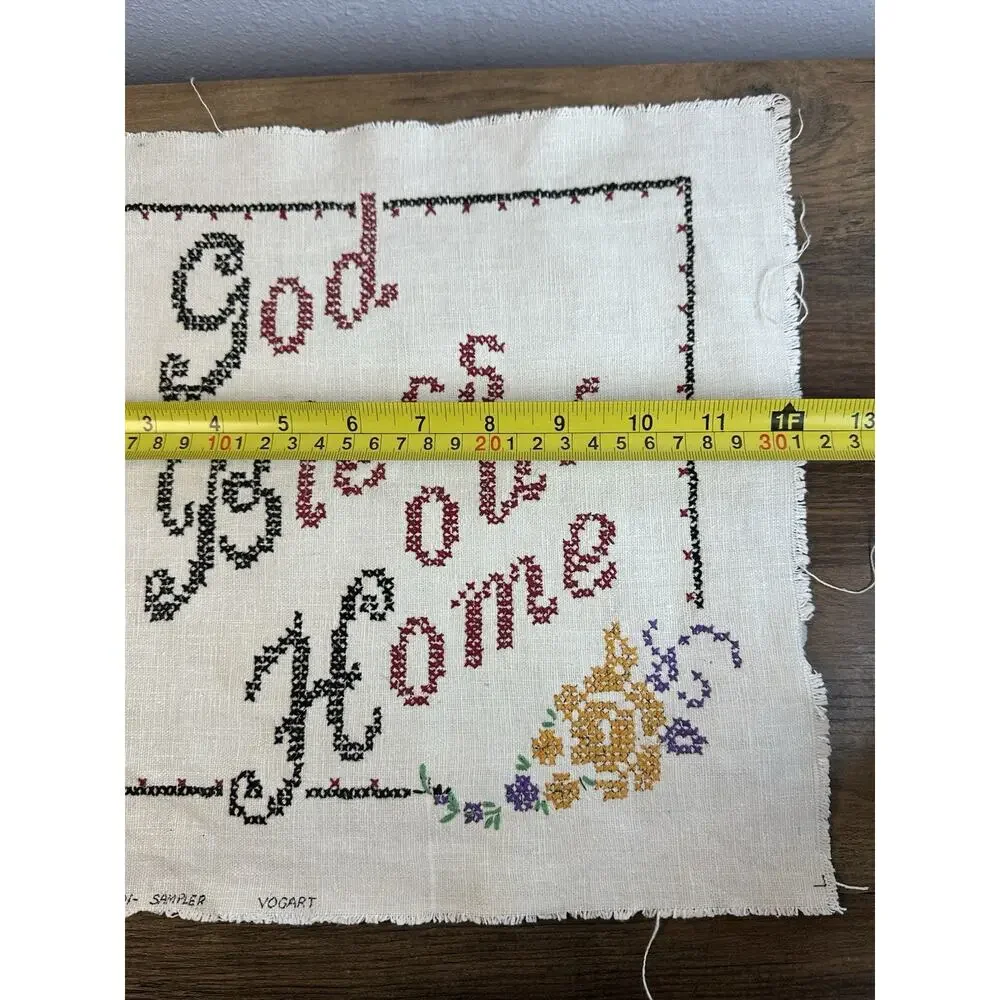 Vintage Vogart Cross Stitch Sampler 